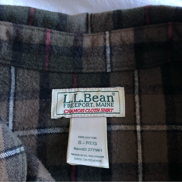 L.L. Bean Plaid Button Down Shirt - Picture 5 of 8